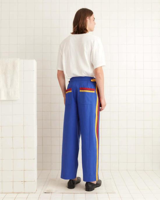  보디 트레이닝/조거 팬츠 보드 메트로폴리탄 팬츠 블루 멀티