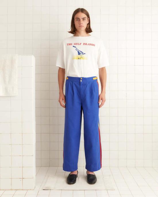  보디 트레이닝/조거 팬츠 보드 메트로폴리탄 팬츠 블루 멀티 - BODE