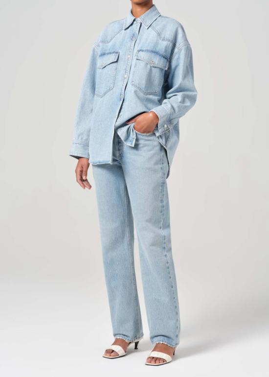  에이골디 데님 셔츠 아골데 로타 셔츠 드리프트 - AGOLDE