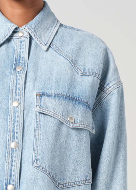  에이골디 데님 셔츠 아골데 로타 셔츠 드리프트 - AGOLDE