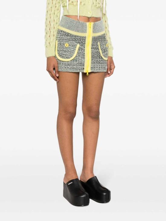  코르미오 숏 스커트 ANNAMINANT Yellow - CORMIO