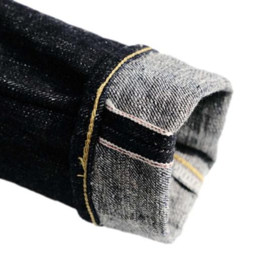  사무라이 진스 데님 팬츠 사무라이 진 진 17온스 레프트 핸드 트윌 셀비지 진 릴렉스 테이퍼드 - SAMURAI JEANS