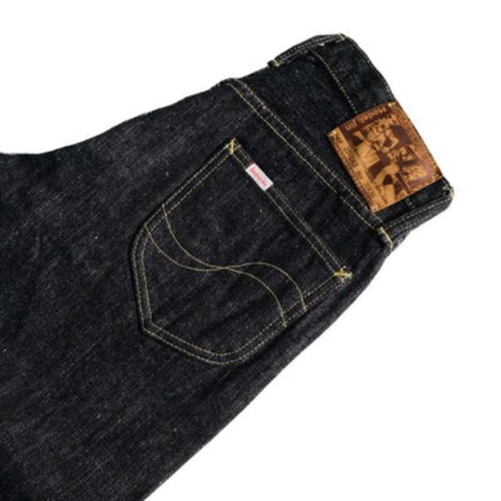  사무라이 진스 데님 팬츠 사무라이 진 진 17온스 레프트 핸드 트윌 셀비지 진 릴렉스 테이퍼드 - SAMURAI JEANS