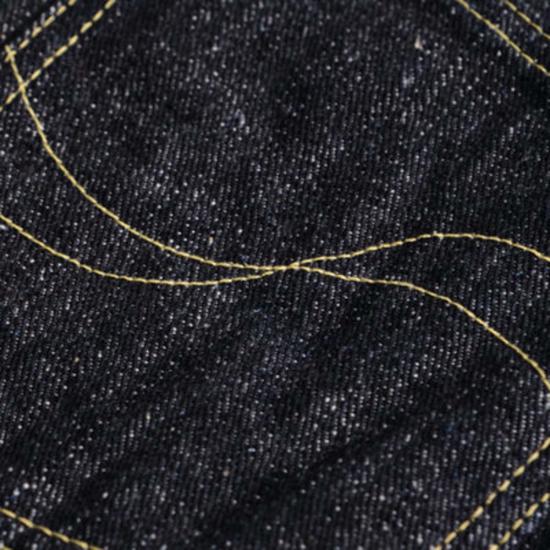  사무라이 진스 데님 팬츠 사무라이 진 진 17온스 레프트 핸드 트윌 셀비지 진 릴렉스 테이퍼드 - SAMURAI JEANS