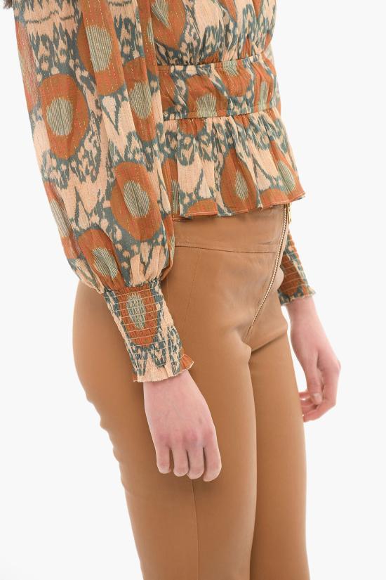  울라 존슨 블라우스 PS220239 0 NIMBUS Brown - ULLA JOHNSON