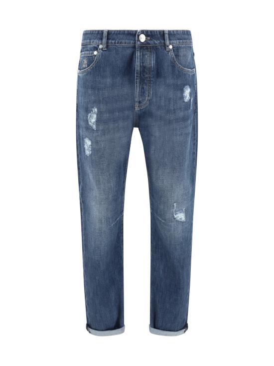 25FW 브루넬로 쿠치넬리 데님 팬츠 M0Z37X2340 C1468 BLUE