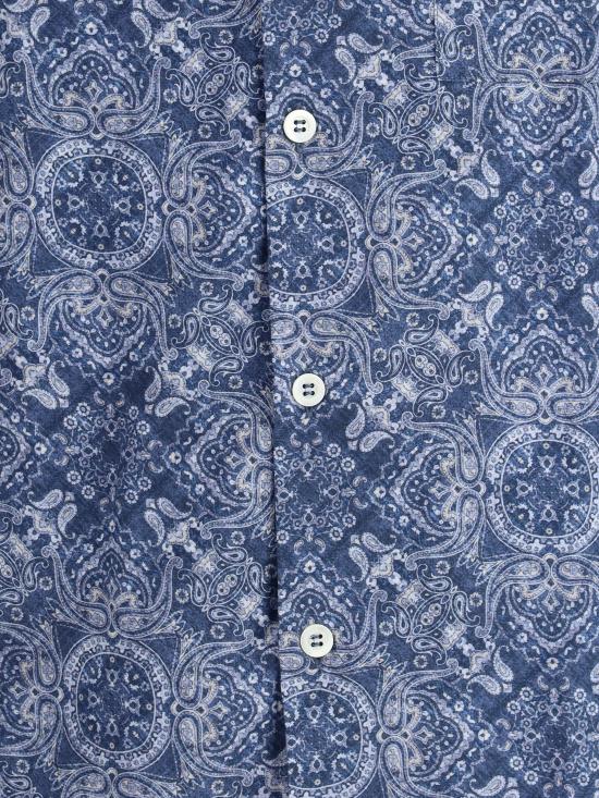 25SS 브루넬로 쿠치넬리 긴팔 셔츠 MM6910647 C007 BLUE - BRUNELLO CUCINELLI