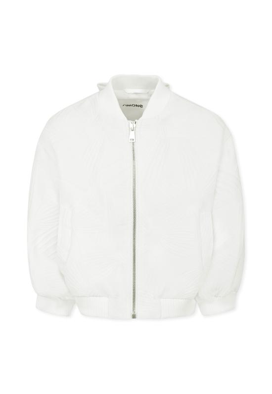 25SS [키즈] 시모네타 봄버 자켓 SW2A17 U0207 101BC WHITE