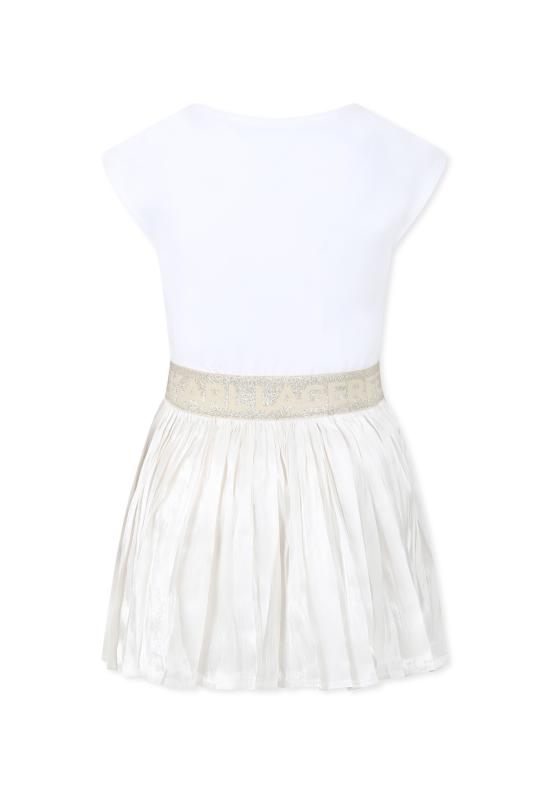 25SS [키즈] 칼라거펠트 원피스 Z30569 N01 WHITE - KARL LAGERFELD