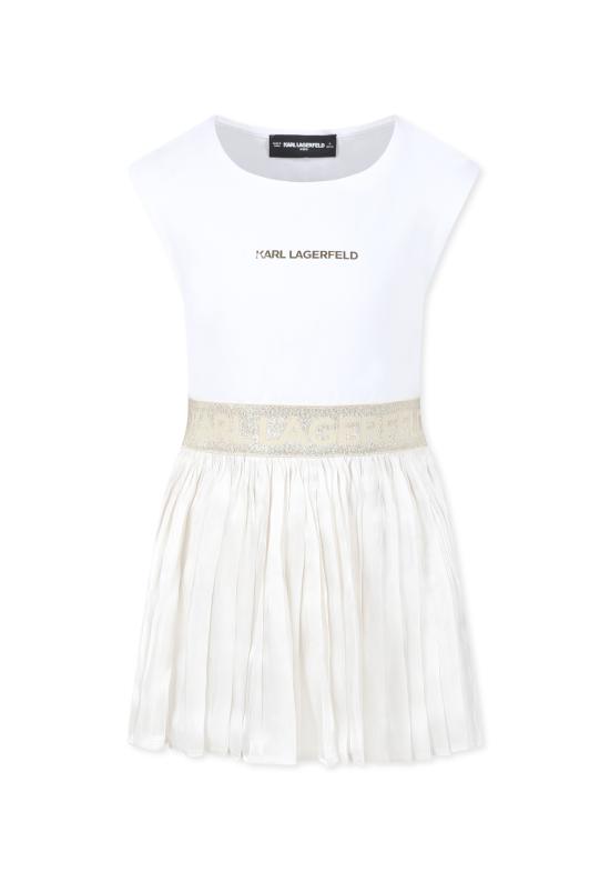 25SS [키즈] 칼라거펠트 원피스 Z30569 N01 WHITE