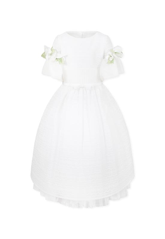 25FW [키즈] Raffaella 원피스 ABITO PONZA C BUSTINO WHITE