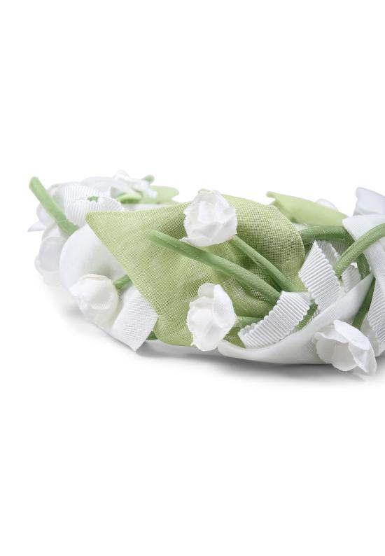 25FW [키즈] Raffaella 헤어 액세서리 CERCHIETTO PER ABITO PONZA WHITE - OTHER BRANDS