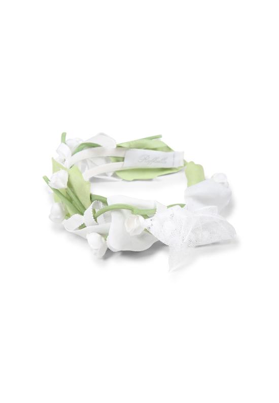 25FW [키즈] Raffaella 헤어 액세서리 CERCHIETTO PER ABITO PONZA WHITE