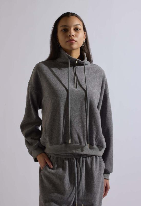  더 엔케이씨 스토어 스웨터 Nkc Store Gia 라운지 세트 풀오버 그레이 - The NKC Store