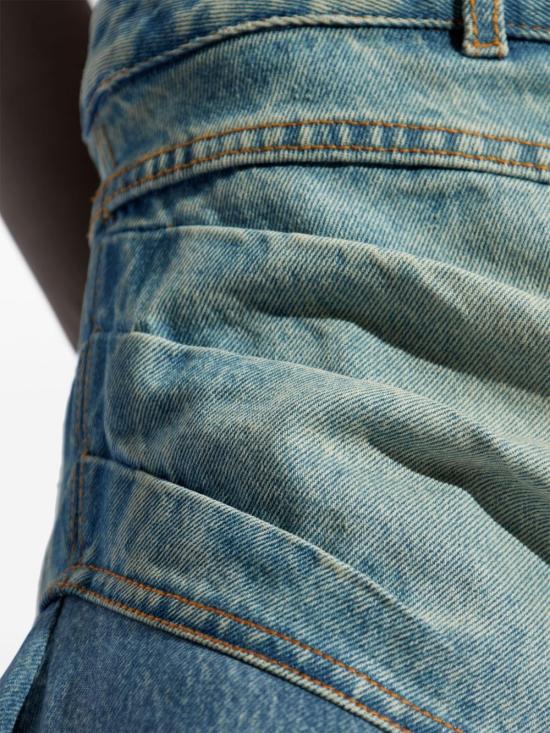 25SS 발망 숏 스커트 EF1LBA55DF24 6FF Blue - BALMAIN