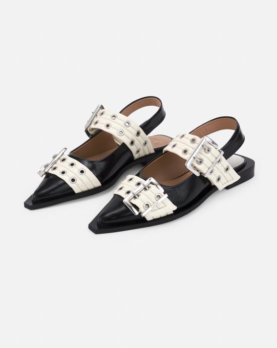 24FW 가니 샌들 S2871 087 Black egret - GANNI