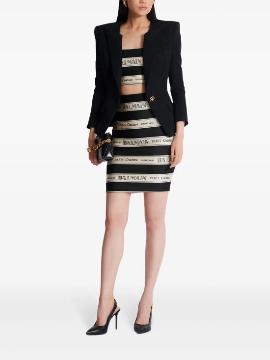 25SS 발망 블라우스 EF1AA370JJ95 EDY Black - BALMAIN