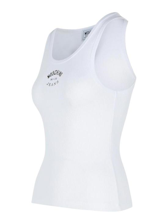 25SS 모스키노 민소매 티셔츠 080432301001 White - MOSCHINO