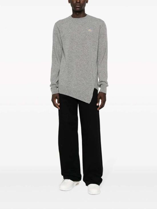 꼼데가르송 x 라코스테 코튼 스웨터 FLN006W23GREY - COMME DES GARCONS