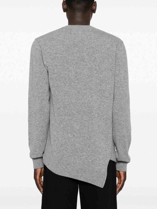  꼼데가르송 x 라코스테 코튼 스웨터 FLN006W23GREY - COMME DES GARCONS