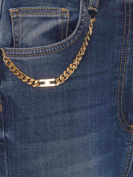  엘리자베타프랜치 스트레이트 팬츠 PJ20S36E2104 Blue - ELISABETTA FRANCHI