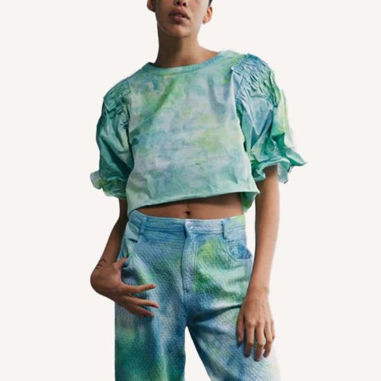  Riverside Tool & Dye 반팔 티셔츠 리버사이드 툴 앤 다이 이사벨 탑 씨 글래스