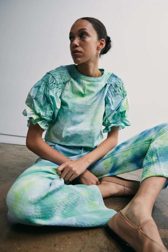  Riverside Tool & Dye 반팔 티셔츠 리버사이드 툴 앤 다이 이사벨 탑 씨 글래스 - OTHER BRANDS