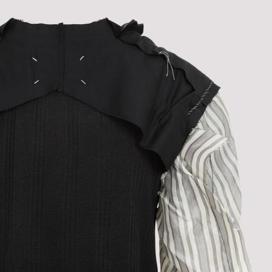 24FW 마르지엘라 긴팔 티셔츠 S67GC0034 M20007 855 Black - MAISON MARGIELA