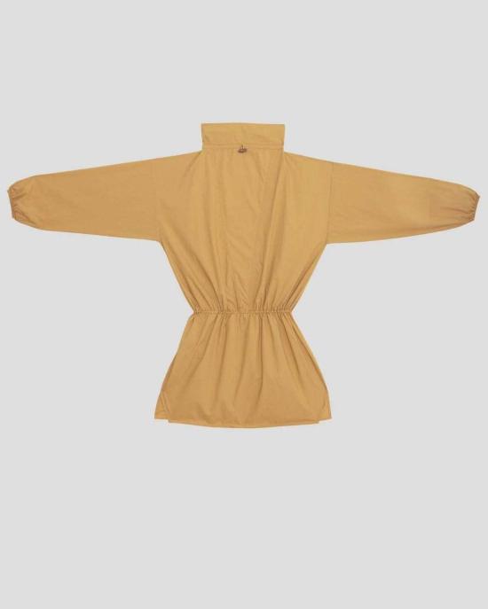  베이스레인지 미디 원피스 베이스렌지 에어드레스 옐로우 - BASERANGE