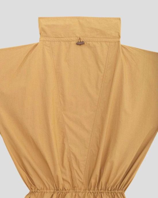  베이스레인지 미디 원피스 베이스렌지 에어드레스 옐로우 - BASERANGE