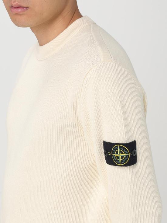 25FW 스톤 아일랜드 스웨터 5100054S00D8 V0093 White - STONE ISLAND