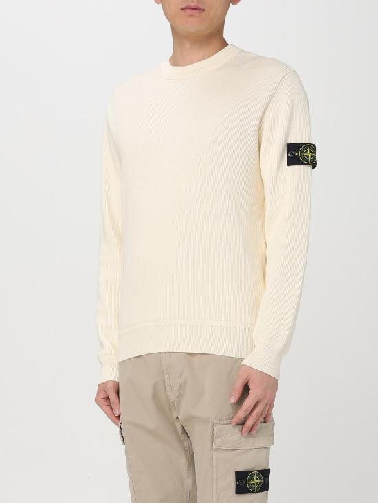 25FW 스톤 아일랜드 스웨터 5100054S00D8 V0093 White - STONE ISLAND