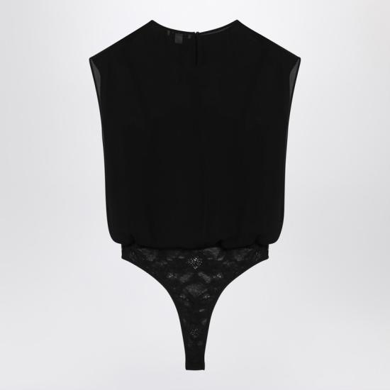 25SS 알라이아 탑 AA9H0492T666ASI Black - ALAIA