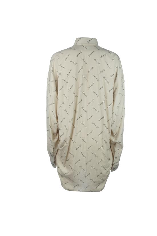25SS 발렌시아가 셔츠 773300TRLB1 9711 LIGHT BEIGE BLACK - BALENCIAGA
