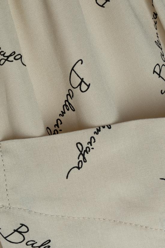 25SS 발렌시아가 스트레이트 팬츠 814016TRLB1 9711 LIGHT BEIGE BLACK - BALENCIAGA