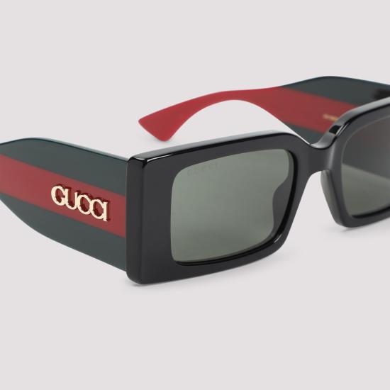 25SS 구찌 선글라스 819567 J0740 1012 BLACK GREEN GREY - GUCCI