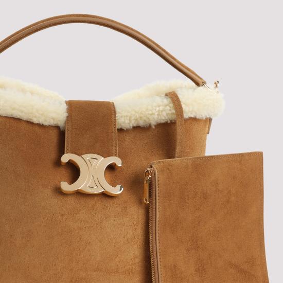 25SS 셀린느 토트백 116613GFT 18CM TOBACCO CREAM - CELINE