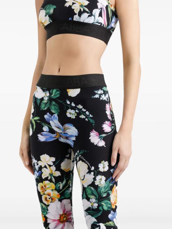 25SS 돌체앤가바나 레깅스 FTB5TTFSG8L HN5JC MIX FIORI F NERO - DOLCE & GABBANA