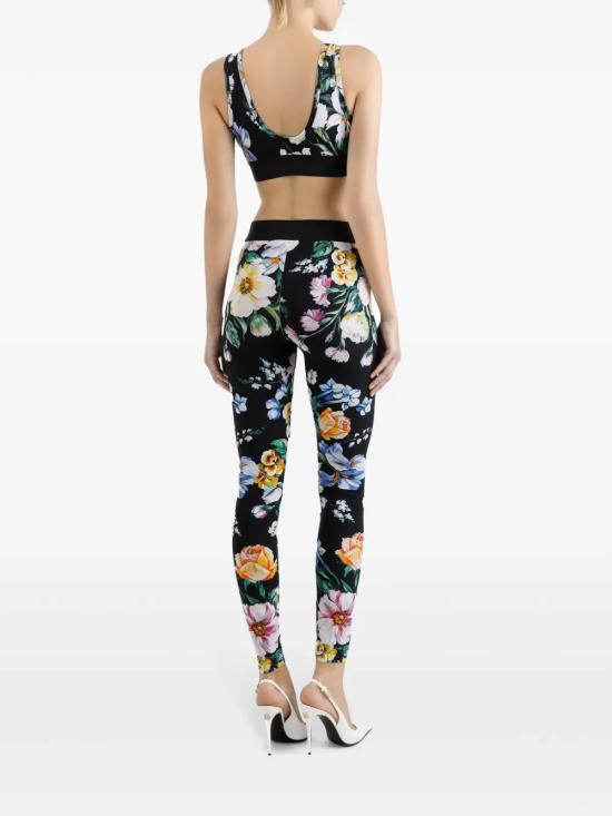 25SS 돌체앤가바나 레깅스 FTB5TTFSG8L HN5JC MIX FIORI F NERO - DOLCE & GABBANA