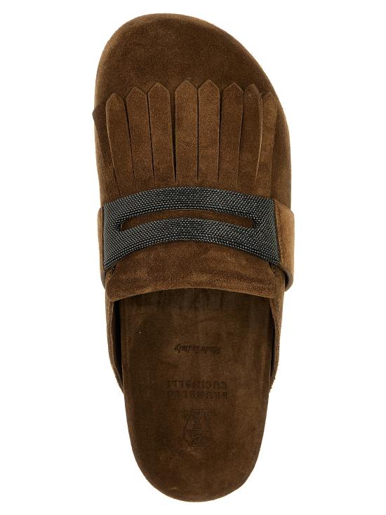 25SS 브루넬로 쿠치넬리 플랫 슈즈 MZSFG2877C7495 Brown - BRUNELLO CUCINELLI