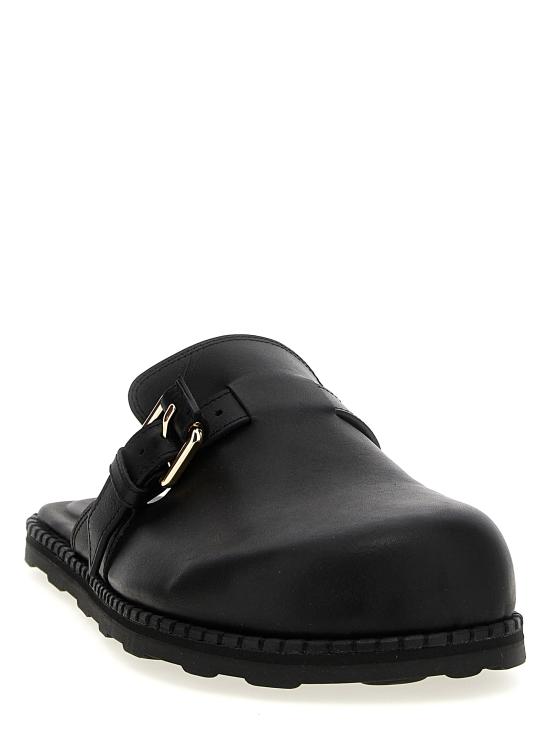 25SS 모스키노 뮬/슬리퍼 MB10152G0MGA0000 Black - MOSCHINO