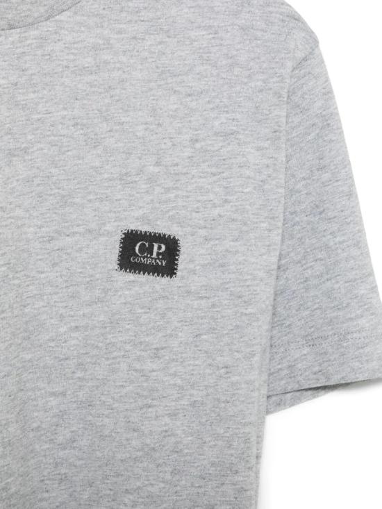25SS [키즈] 씨피 컴퍼니 티셔츠 C6M008 LAA17 60901 GRIGIO CH MELANGE - C.P. COMPANY