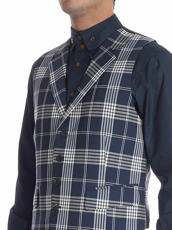  비비안웨스트우드 베스트 S25FB0067S49279002F Blue - VIVIENNE WESTWOOD