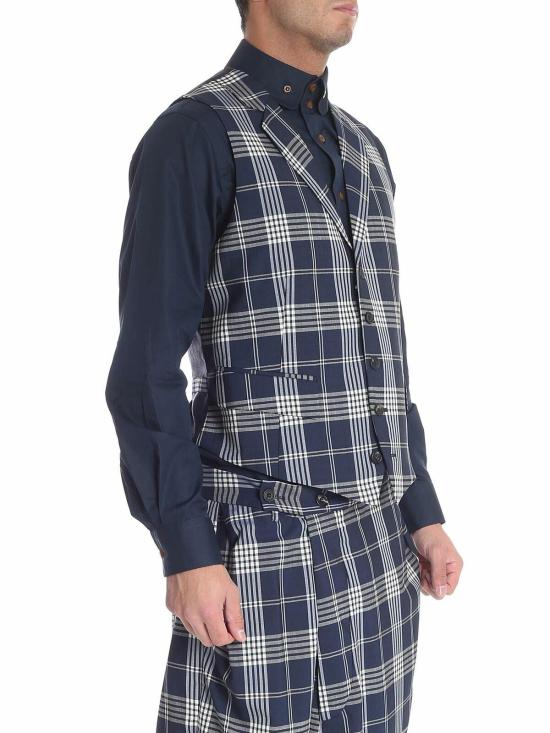  비비안웨스트우드 베스트 S25FB0067S49279002F Blue - VIVIENNE WESTWOOD