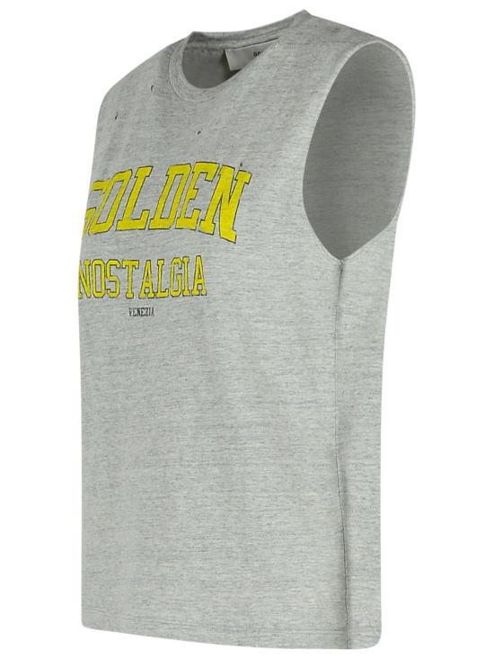 25SS 골든구스 민소매 티셔츠 GWP02187 P00188660269 Grey - GOLDEN GOOSE