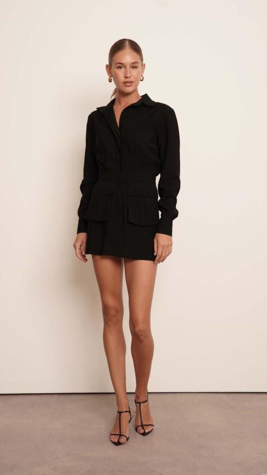  파렌테지 숏 원피스 안드레이나 드레스 블랙 - PARENTEZI