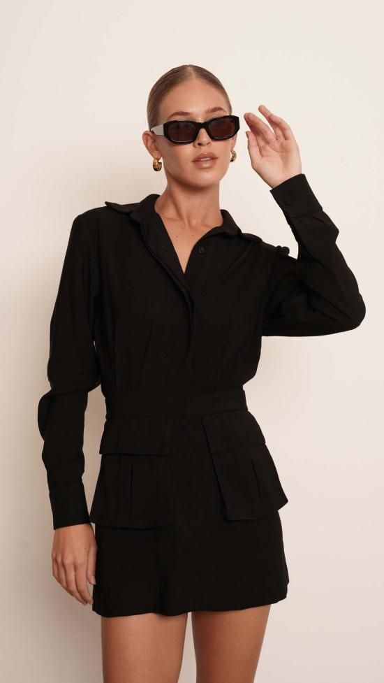  파렌테지 숏 원피스 안드레이나 드레스 블랙