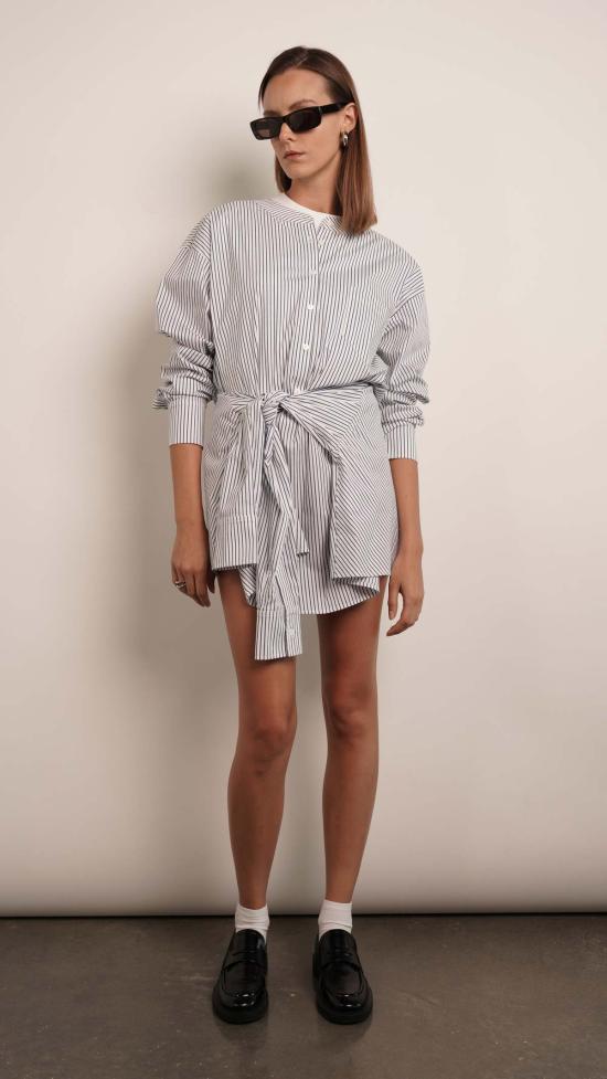  파렌테지 숏 원피스 시에라 셔츠 드레스 - PARENTEZI