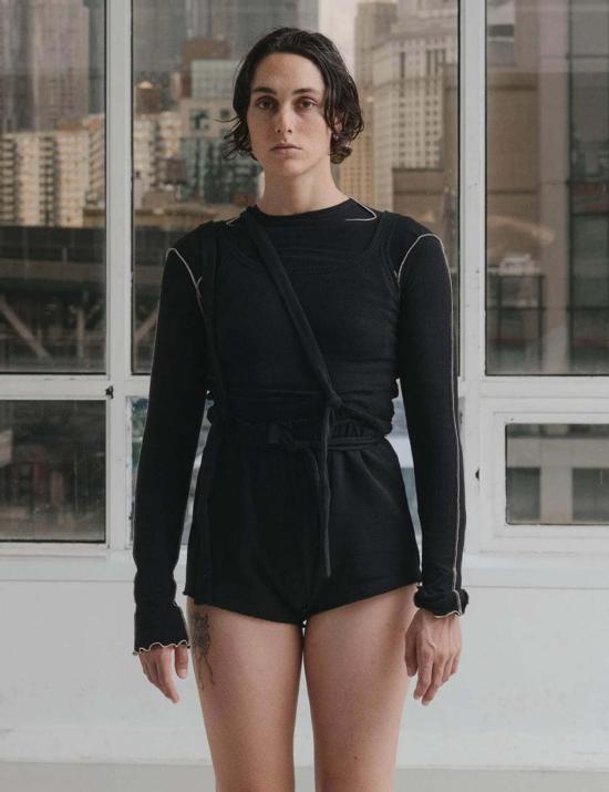  베이스레인지 숏팬츠 루트 반바지 블랙