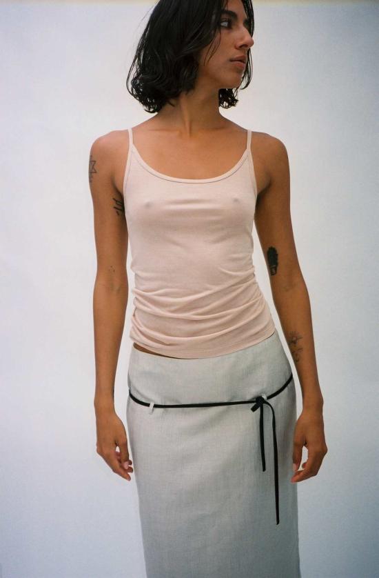  베이스레인지 민소매 티셔츠 햅틱 대나무 탱크 - BASERANGE